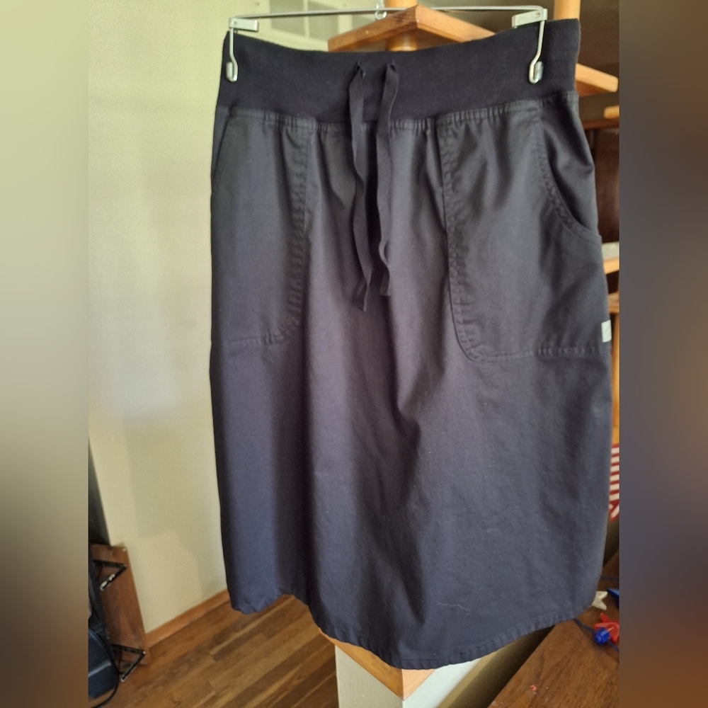 Butter soft black small scrub skirt